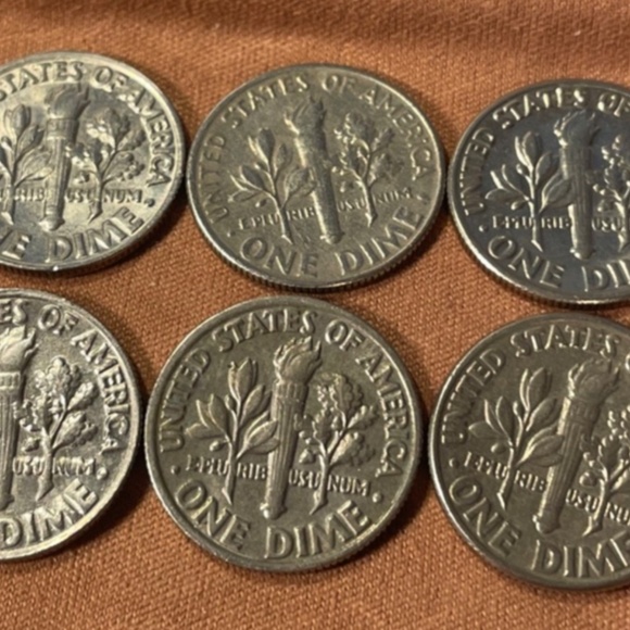 1980 to1985 Roosevelt Dimes Coins US - Picture 2 of 5